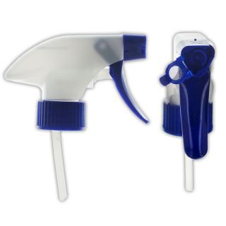 Trigger sprayer, 28/410, white/blue, sprayer/foamer