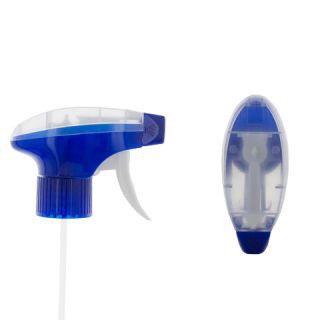 Trigger sprayer, 28/410, transparent/blue/white